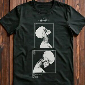 Paramore Hayley Williams Head Banging X-Ray black reprint T-shirt